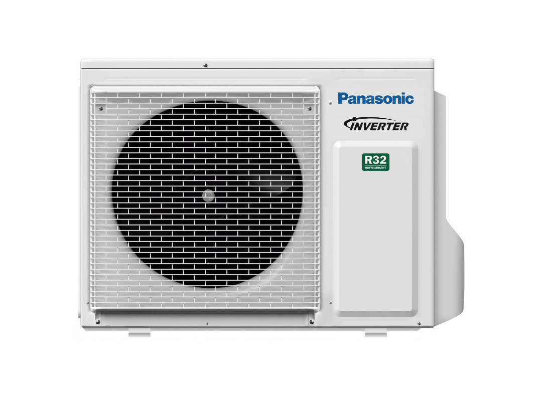 a picture of a panasonic air conditioner on a white background .