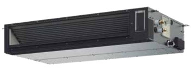 a picture of a ductless air conditioner on a white background .