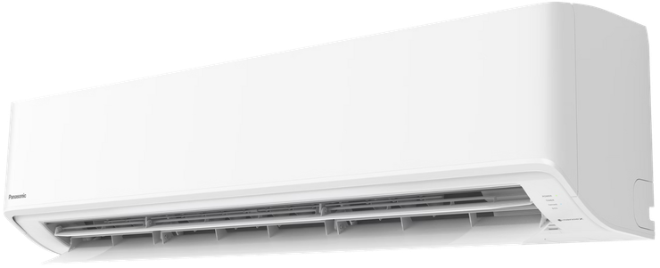 a white wall mounted nanoex panasonic air conditioner on a white background.