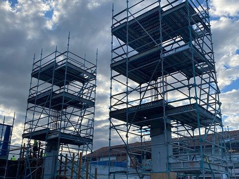 Ongoing Building Construction — Scaffolding in Tuggerah, NSW