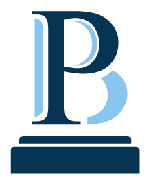 A blue letter B and P is on a white background. Batarseh Pammer PLLC icon.