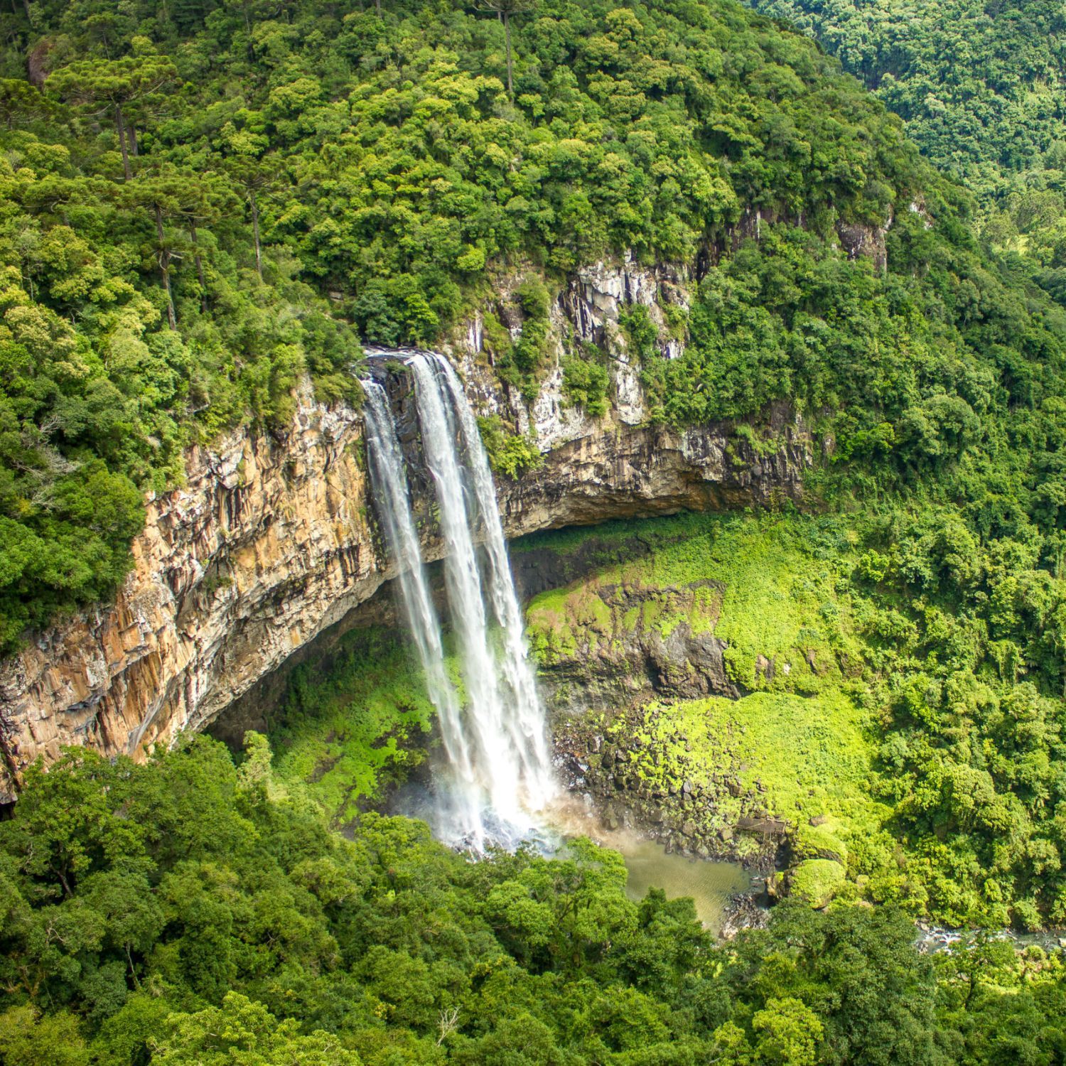 Cascata do Caracol no Parque do Caracol em Canela