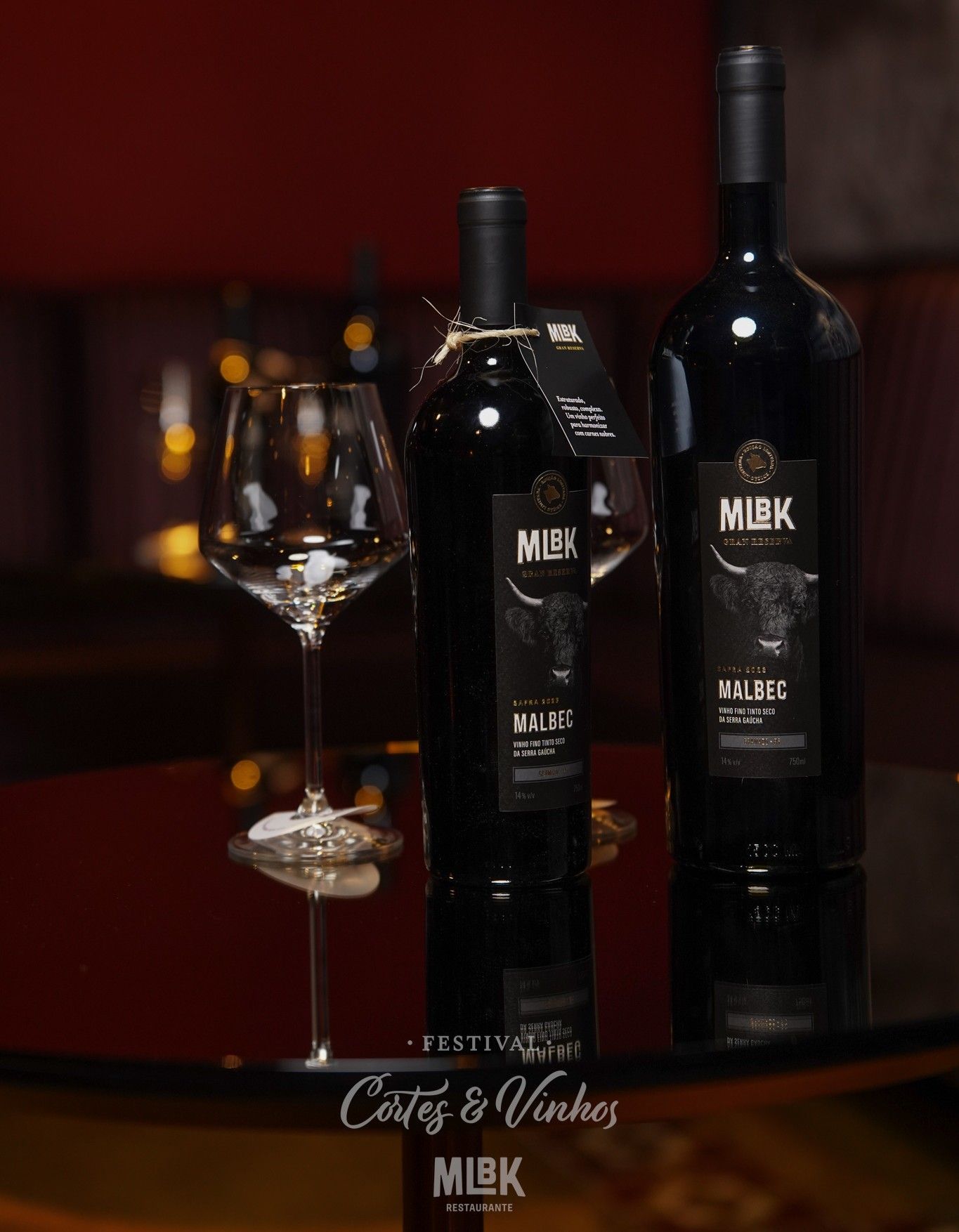 Vinho MLBK Gran Reserva Malbec Safra 2023, elaborado na Serra Gaúcha em parceria com a Vinícola Luiz Argenta Vinho MLBK Gran Reserva Malbec Safra 2023, elaborado na Serra Gaúcha em parceria com a
Vinícola Luiz Argenta