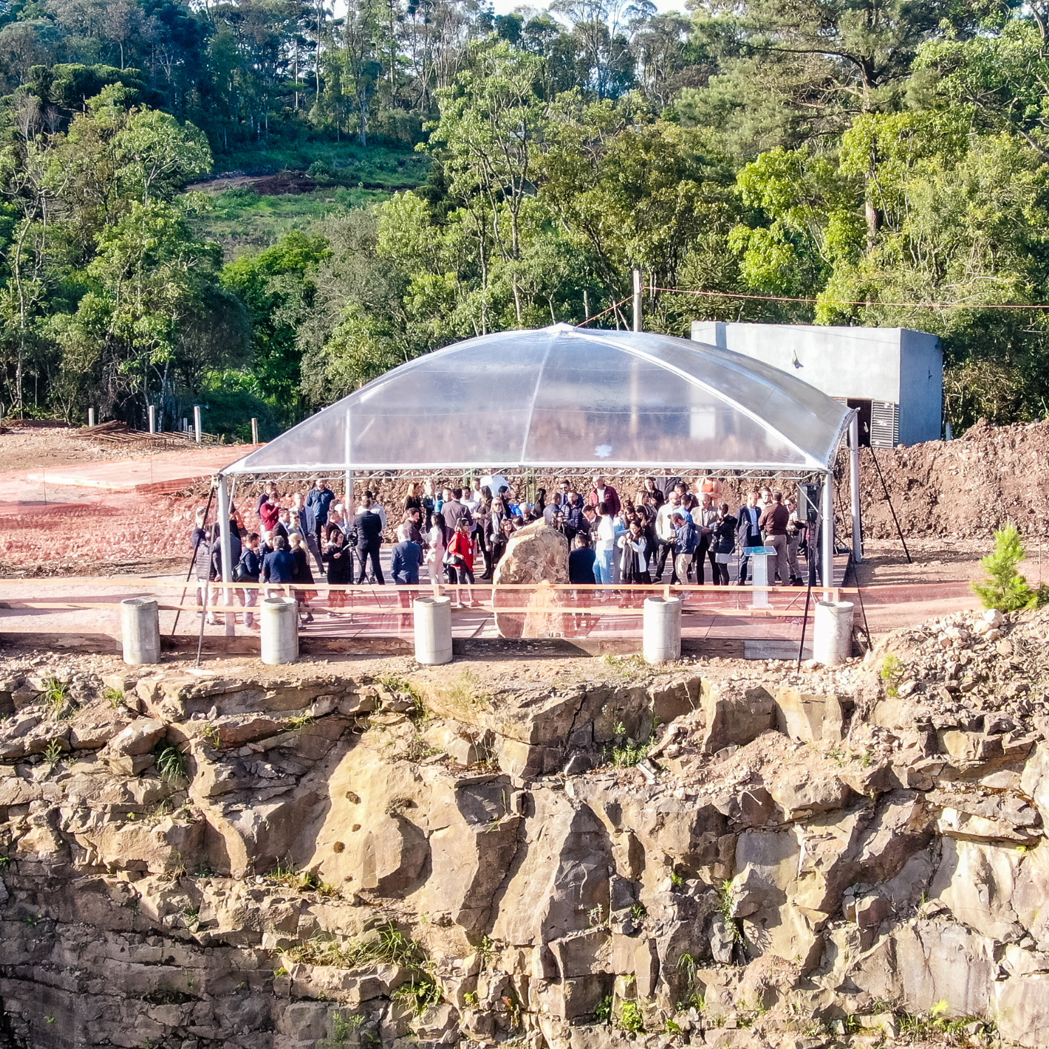 Evento ocorreu em área onde serão realizadas as obras. Foto Divulgação