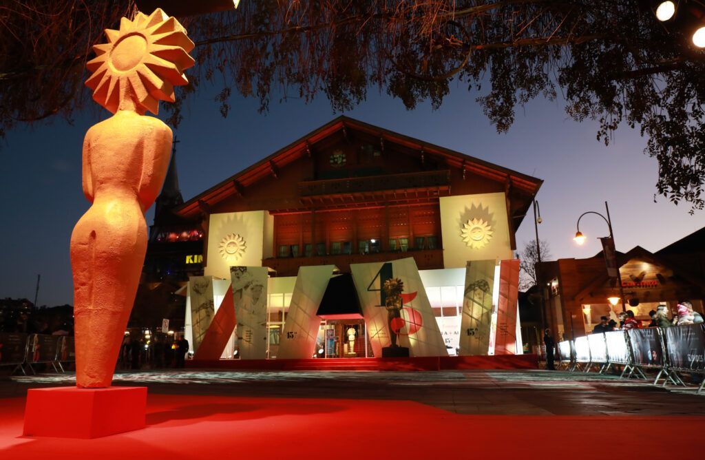 O Palácio dos Festivais é o tradicional palco das exibições durante o Festival de Cinema de Gramado
