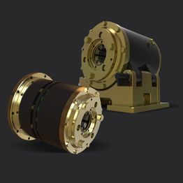 Deux cylindres d'or sont posés l'un à côté de l'autre sur une surface noire.