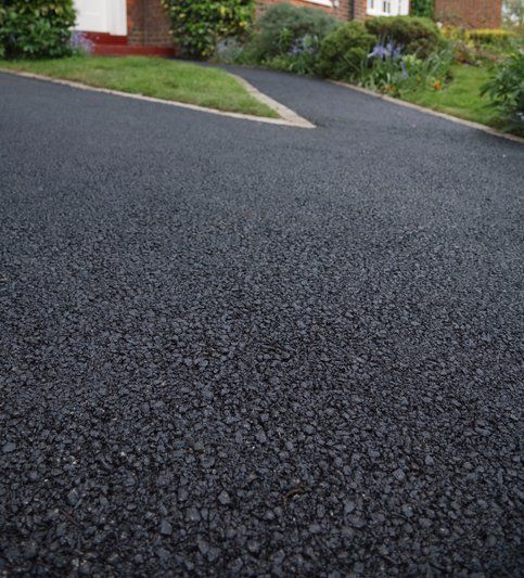 Asphalt driveway in Buffalo, NY after paving services