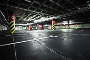 Parking garage in Buffalo, NY after asphalt paving services