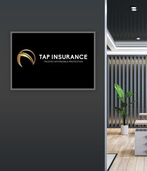 A sign on a wall that says tap insurance