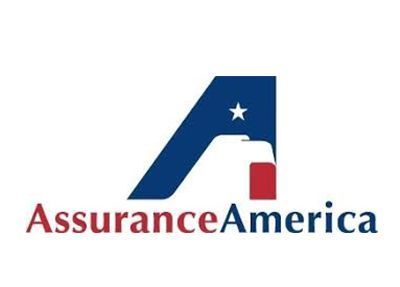 A logo for assurance america with an eagle and a star