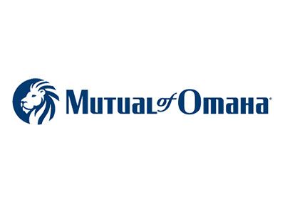 The mutual of omaha logo has a lion on it.