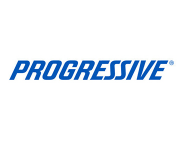 Progressive Insurance logo in blue text on a white background.