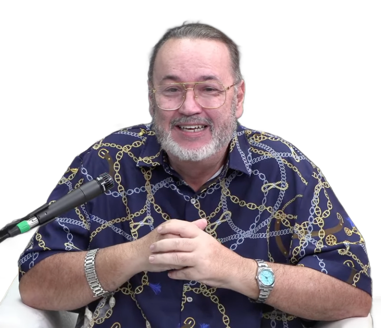 Miami Community Views A person is holding a camera with a microphone attached to it