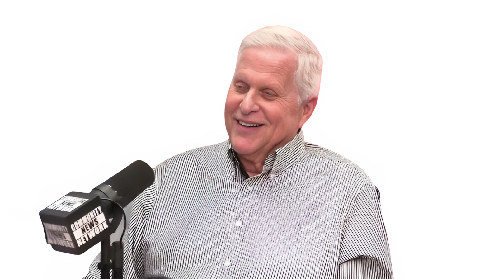 Miami Community Views A person is holding a camera with a microphone attached to it