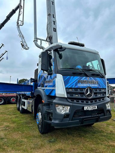 R Pomphrett Ltd Concrete Pumping Festival of Wheels, Trinity Park, Ipswich