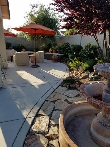 Custom residential landscape design in Stockton.