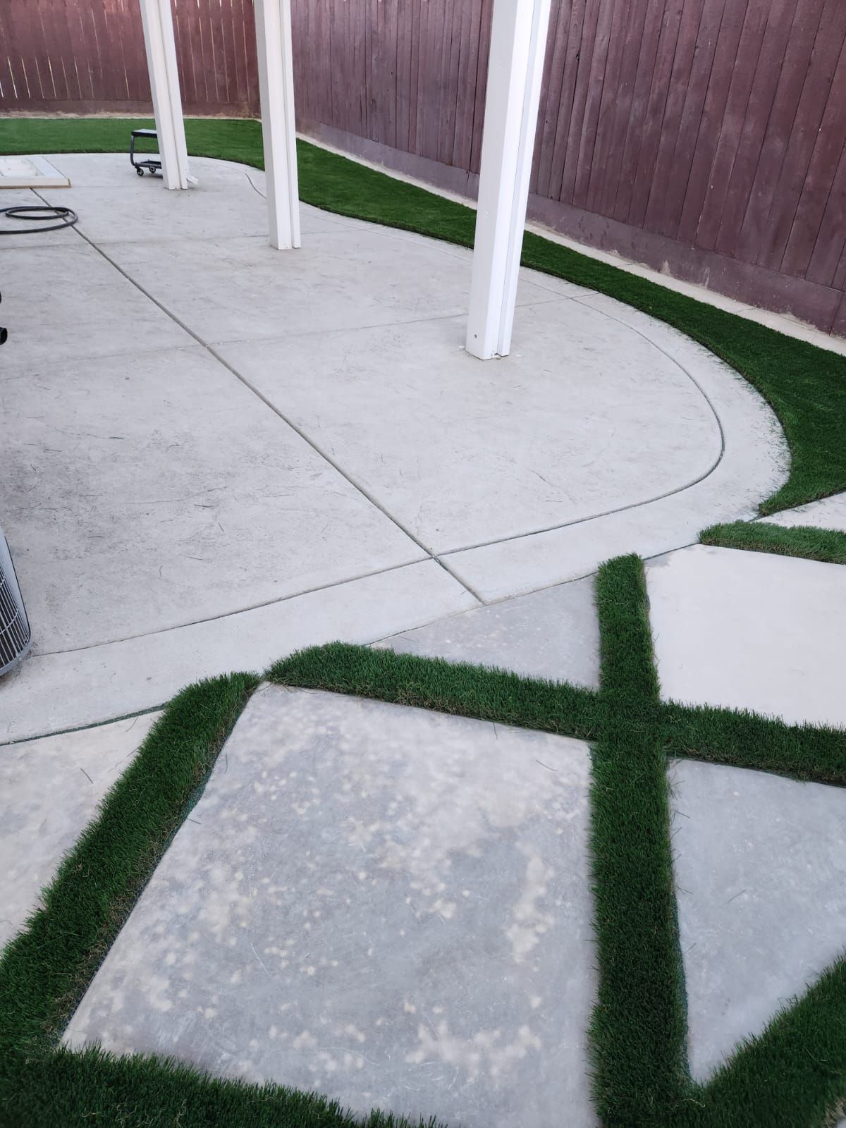 Best Backyard Ideas with Turf and Concrete in Stockton