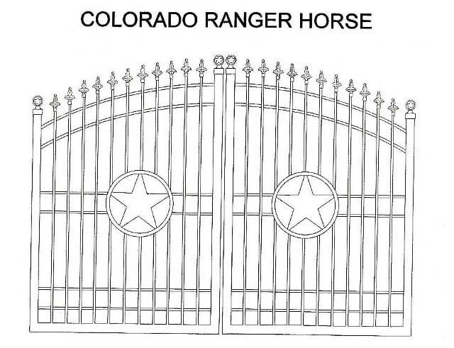 The Colorado Ranger Horse gate - Custom gate fabrications in Plano, TX
