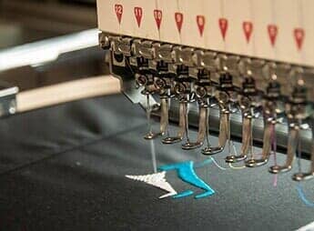 Embroidery machine stiching — Custom Apparel Pittsburgh, PA