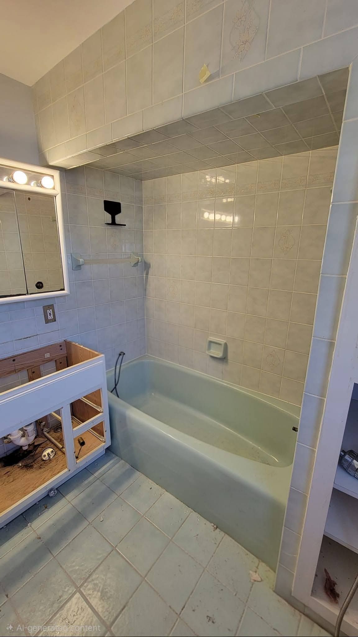 Before Picture of Bathroom Remodel in Melrose, MA