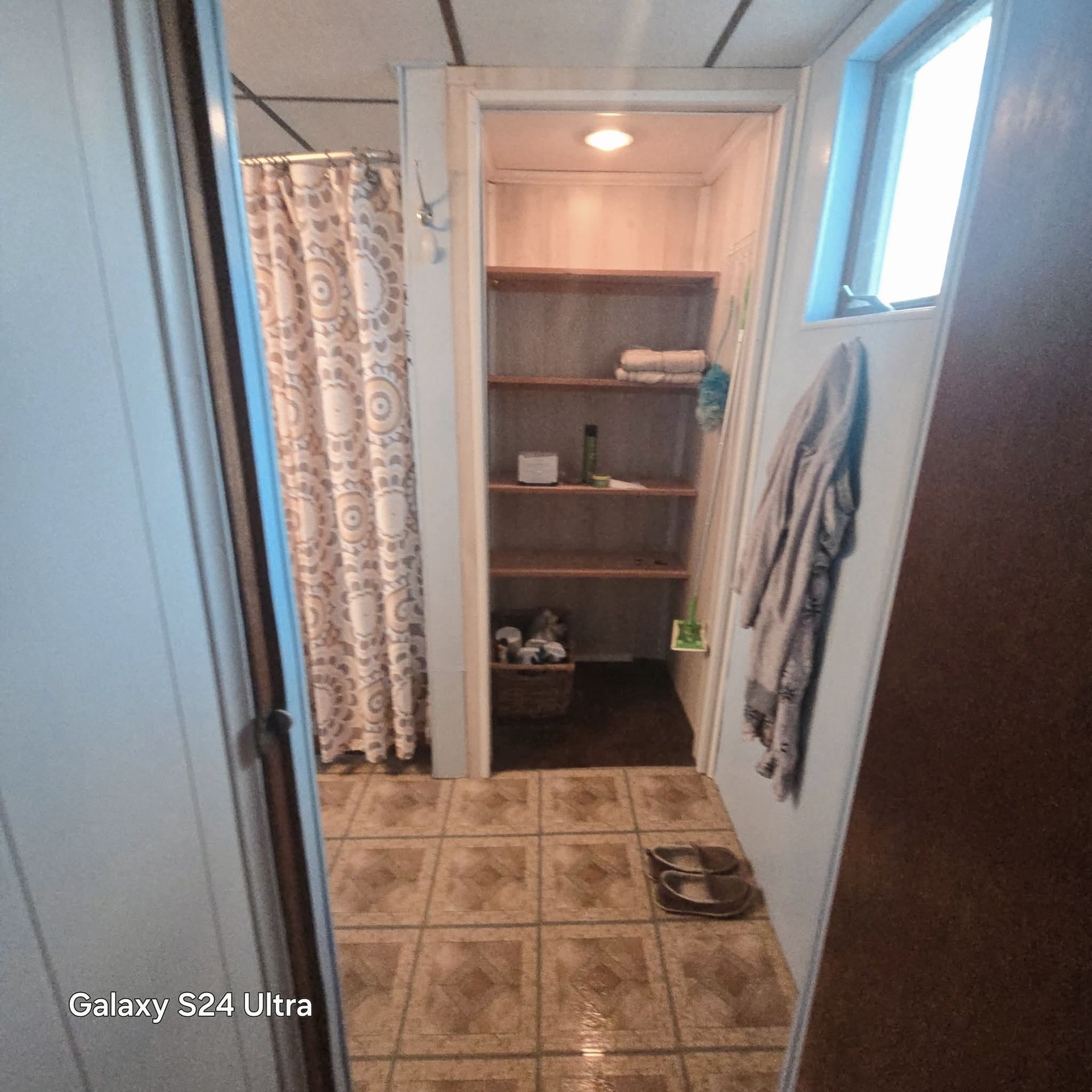 Before photo of the old bathroom before demolition