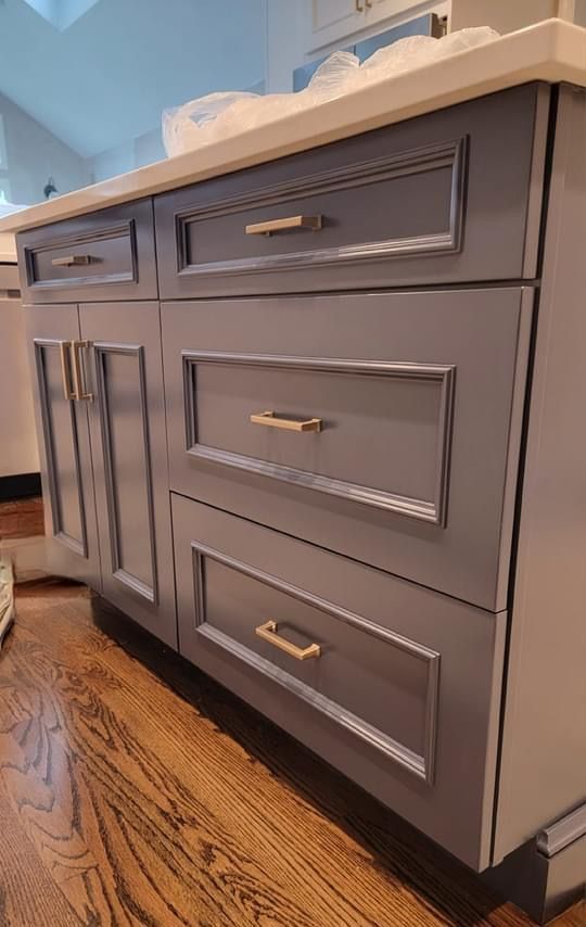 Painted Kitchen Cabinets by New England Painting and Contracting
