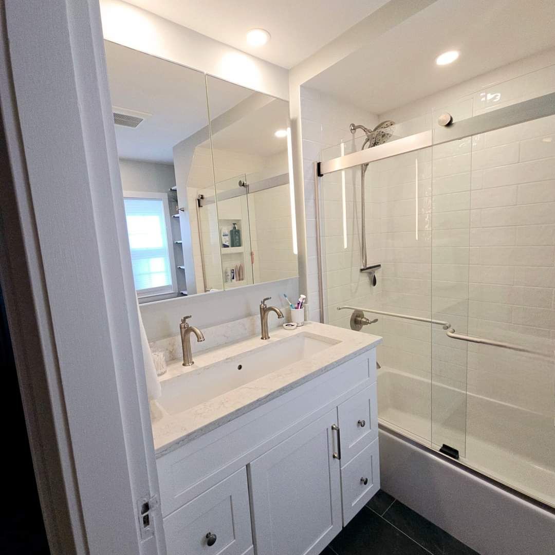 After Photo of Design/Build Bathroom Renovation