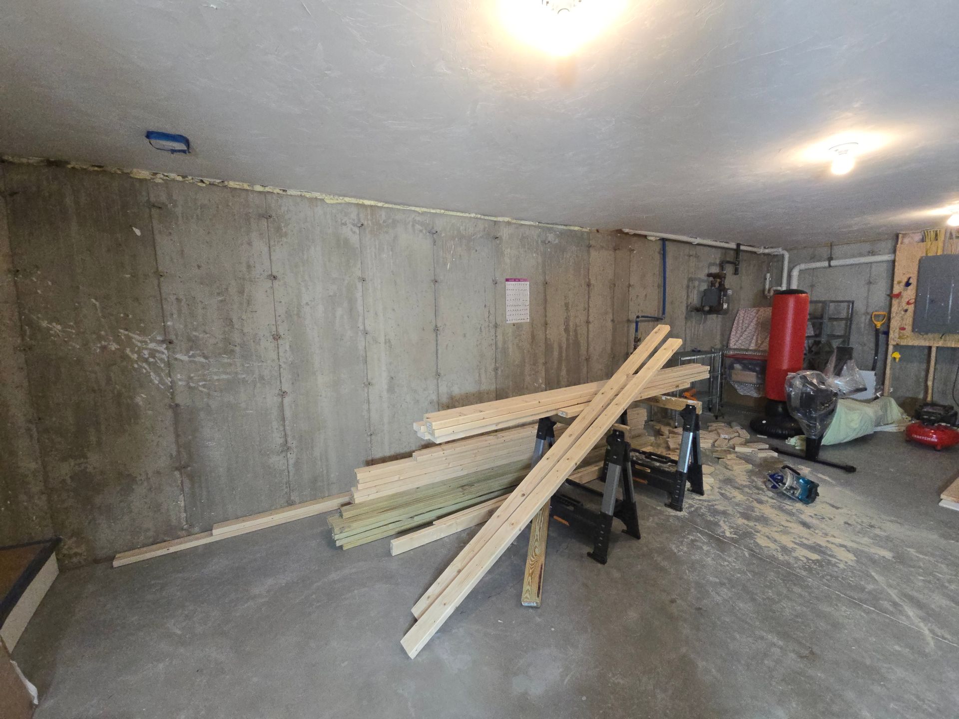 Basement Remodeling Project in Melrose, MA