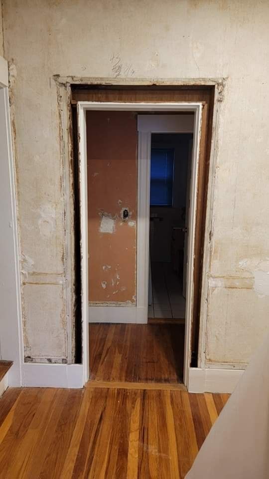 Plaster Repair Job Before Picture in Melrose, MA