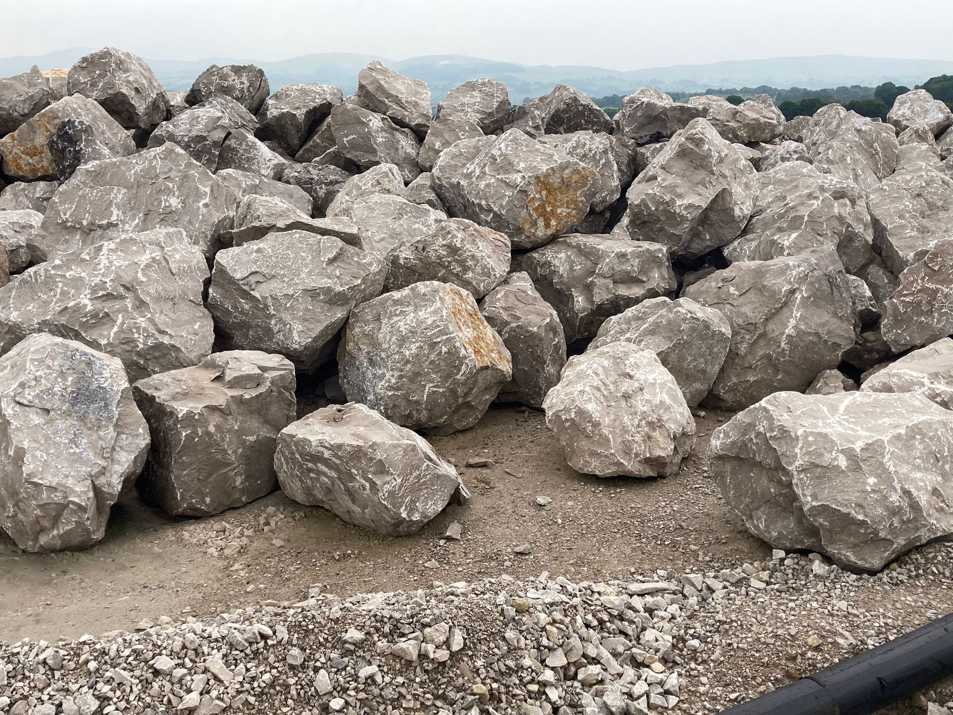 Grey Limestone rock