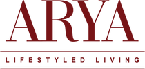 Arya dark red logo.