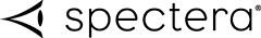 A black and white image of the word spectera