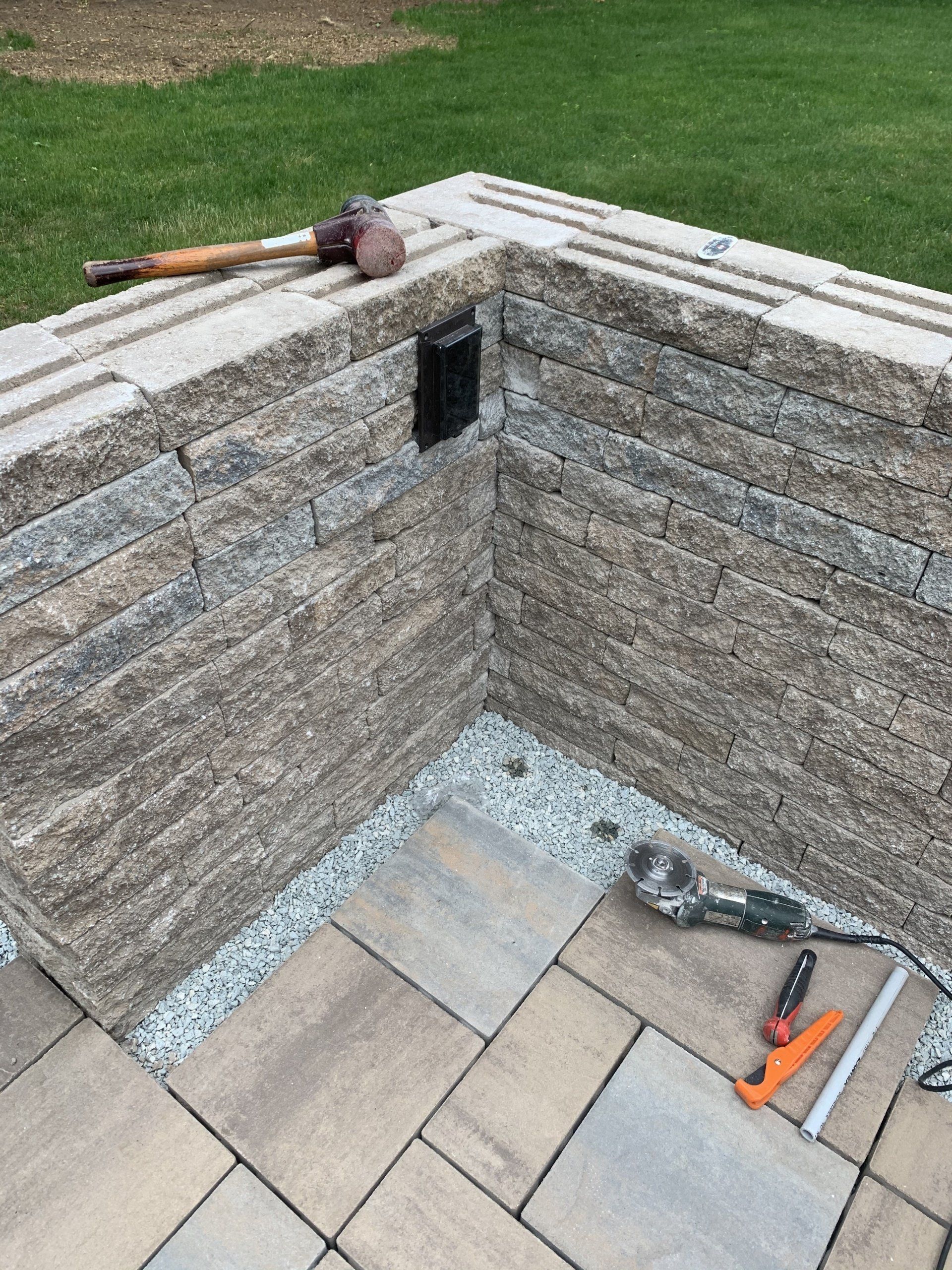 retaining walls and steps