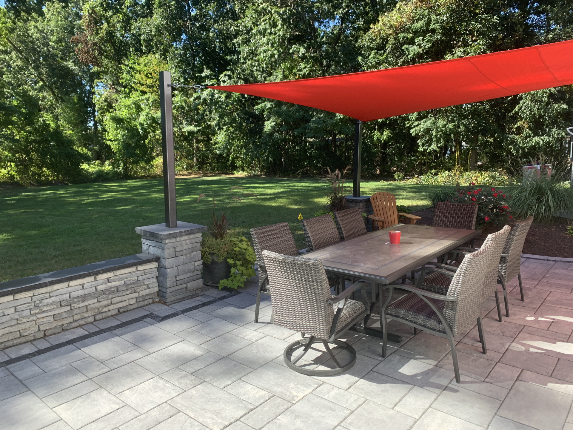 outdoor patio installation in Somers CT