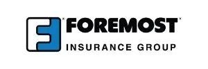 Foremost Insurance Group logo: blue and white "F" in a blue square with the company name in black.