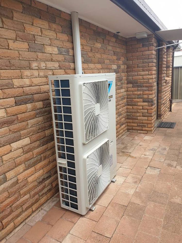 Air conditioning on a residential building.