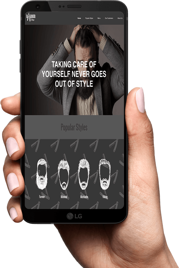 Mobile Optimized Barber Website