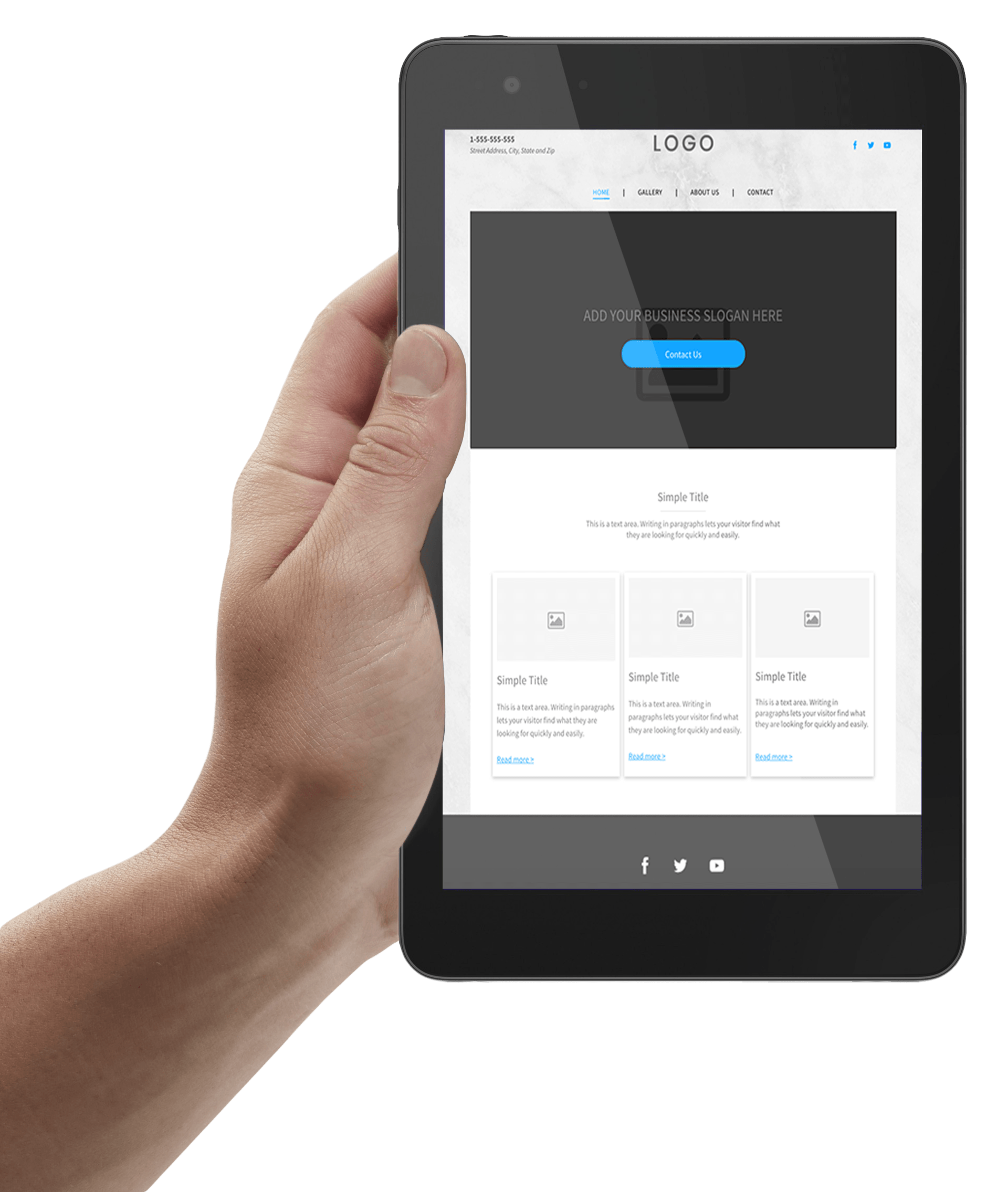 Tablet Optimized Niche Website