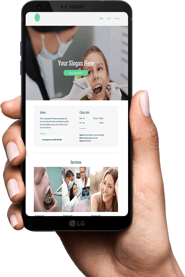 Mobile Optimized Dentist Website