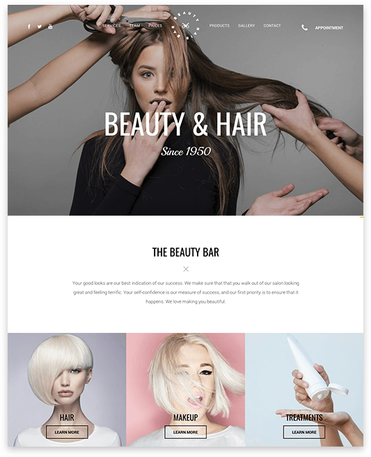 SEO Optimized Hair Website