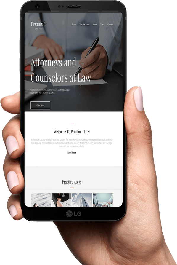 Mobile Optimized Attorney Website