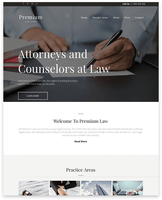 SEO Optimized Attorney Website