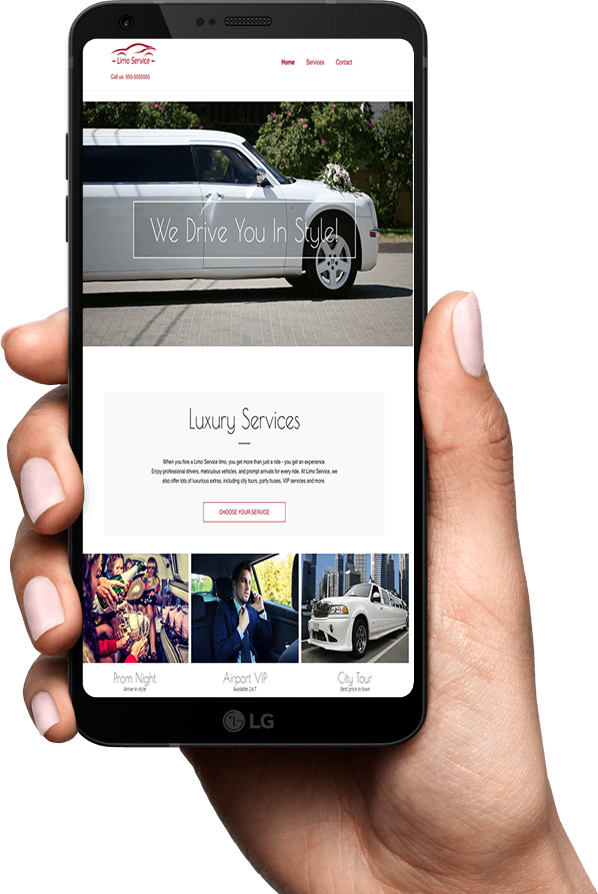 Mobile Optimized Limo Service Website