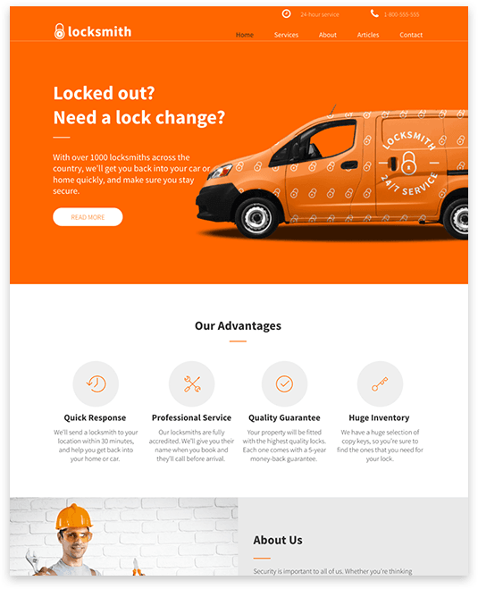 SEO Optimized Locksmith Website