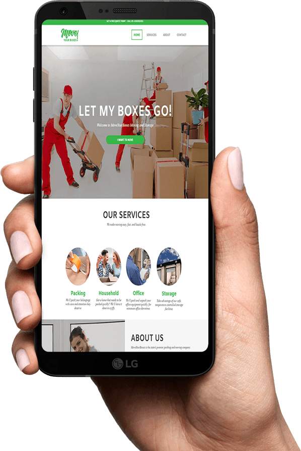 Mobile Optimized Moving Company Website