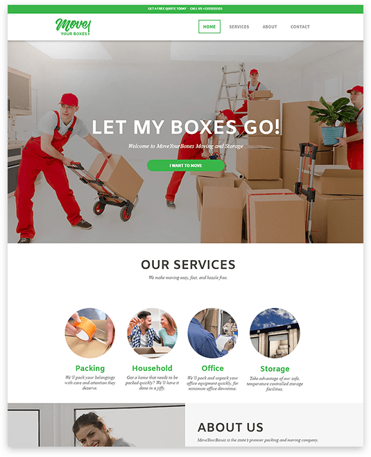 SEO Optimized Moving Company Website