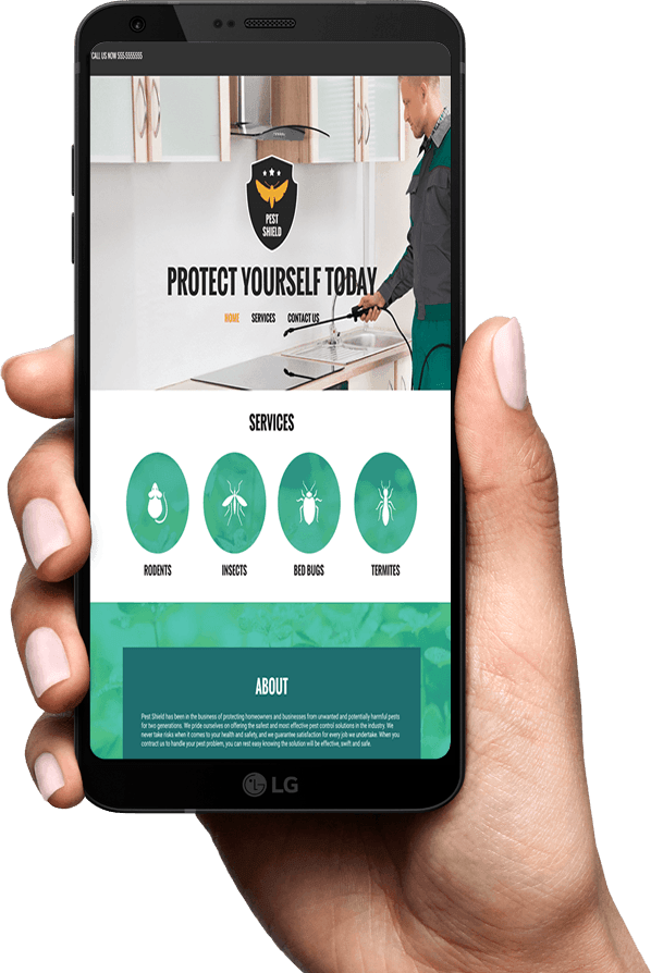 Mobile Optimized Pest Control Website