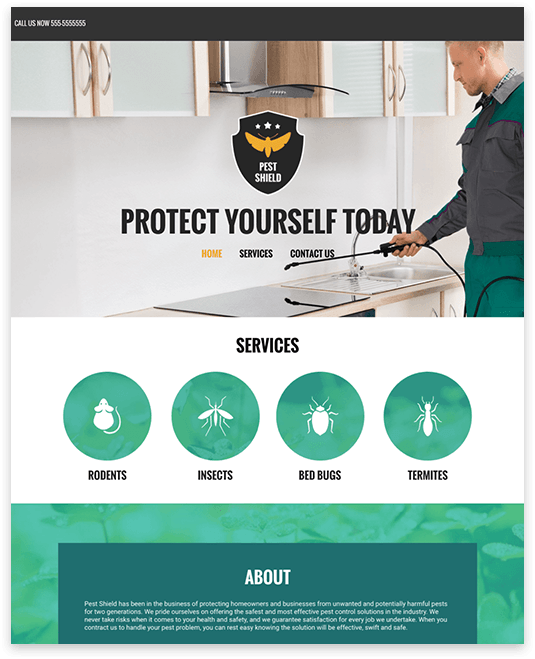 SEO Optimized Pest Control Website