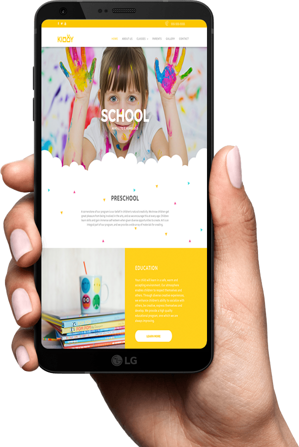 Mobile Optimized School Website