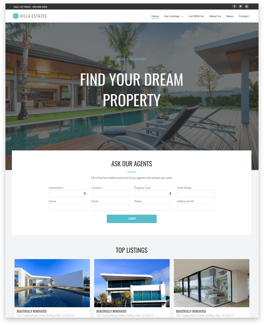 SEO Optimized Real Estate Website